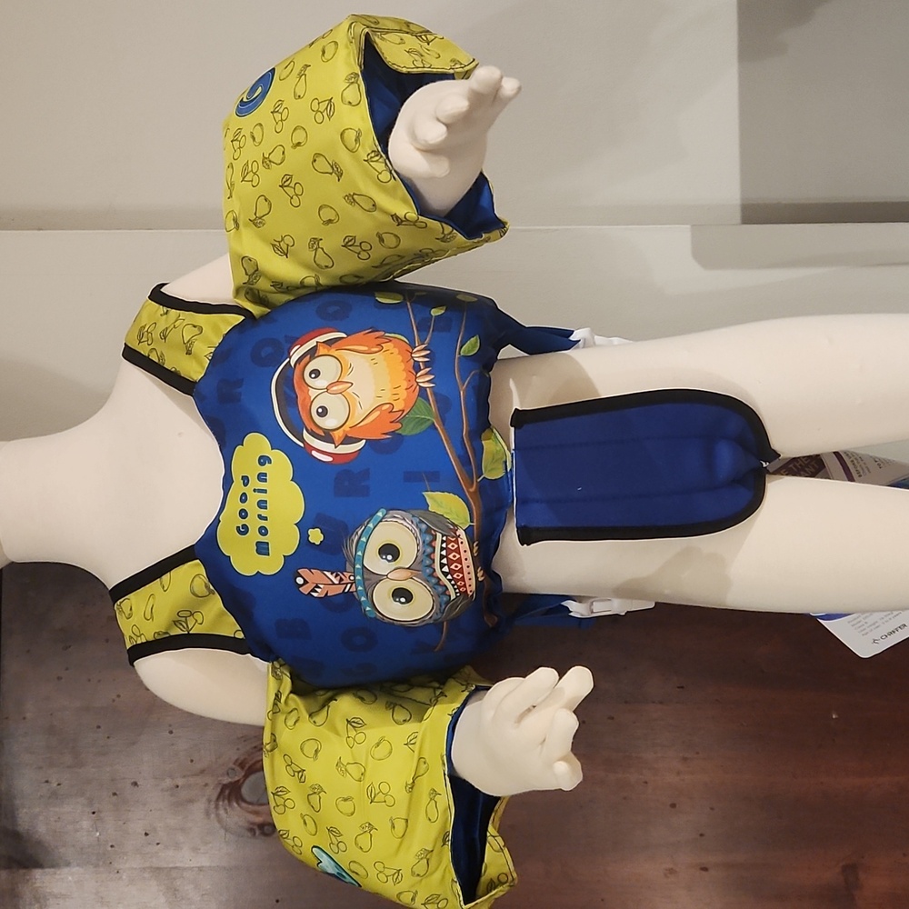 CHRIFFER NEW BOYS NEW FUN OWEL Swim Vest with ARMBANDS Cartoon Design